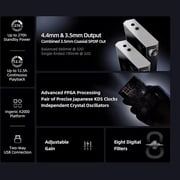 SHANLING M1 Plus Pure Music Player,Portable Hi Res MP3 Plyaer,Bluetooth 5.2 Digital Audio Player,ES9069Q DAC,768kHz/32bit,DSD512,661mW@32Ω Output,Support LDAC/WiFi/DLNA/Airplay/Tidal (Black)