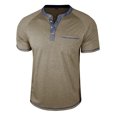 thumbnail image 4 of Njagoc3 Men's Henley Collar V-Neck Polo Shirt - Trendy Casual & Everyday Wear, 4 of 6