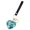 Color:Blue shape:long leather rope, variant on Heart Shape Music Box Keychain with Melodies Tune for Bags, Key, Backpacks