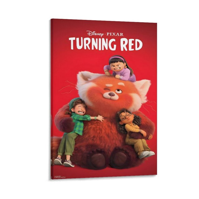 Red Cuadro decorativo colgante - Arte de pared - Póster enmarcado - Decoración de pared - Regalos para familia, amigos y aficionados 40*60 cm