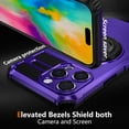 thumbnail image 2 of ELEHOLD for iPhone 16 Pro Max Magnetic Case [Compatible with Mag Safe] Invisible Stand with Ring Kickstand,Military Grade Shockproof Full Protective Case,Purple, 2 of 11