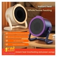 thumbnail image 5 of Portable Desktop Heater Fan Energy Saving Fast Heating Ultra-Quiet Warmer Personal Space Heater, 5 of 7