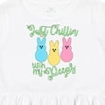 thumbnail image 4 of Inktastic Funny Easter Just Chillin' with My Peeps Girls Toddler Dress, 4 of 5