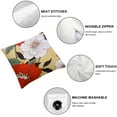 thumbnail image 4 of Nawypu  Set of 2 Floral/Flower Printcloth Decorative Throw Pillow Covers Cushion Covers, 4 of 6
