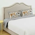 thumbnail image 3 of Yayeee Pillowcase Standard Size Set of 2 Satin Wrinkle Resistant Pillow Case, Animals in A Forest Pattern, 3 of 7