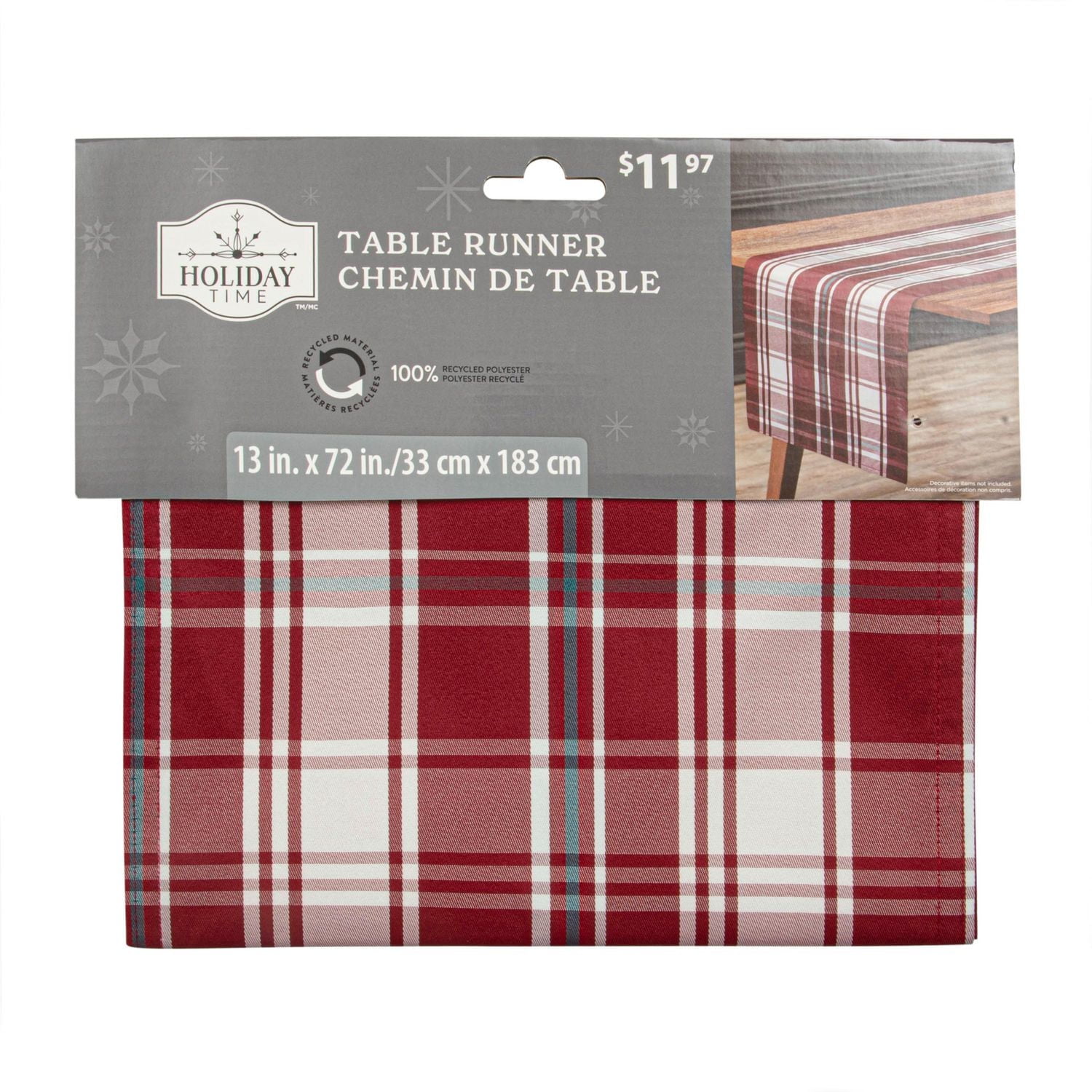 Holiday Time table runner