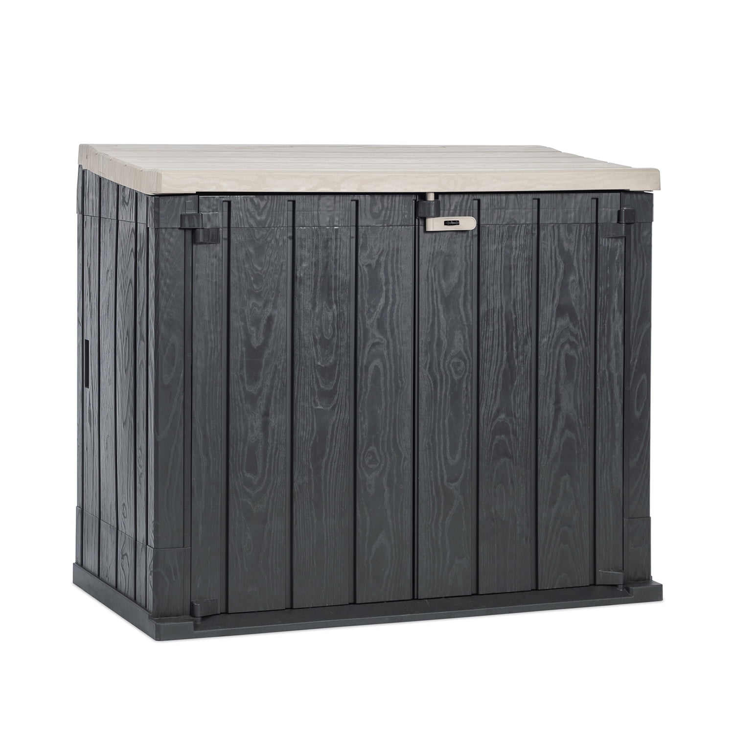 Grey KETER Patio Store 4.6 x 2.5 Foot Resin Outdoor Storage Shed 