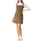thumbnail image 2 of Vestido de mezclilla A-Line con tirantes ajustables para mujer INSPIRE CHIC XL marrón primavera verano, 2 of 7