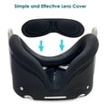 thumbnail image 3 of for Oculus Quest 2 Accessories, YiLBX Quest 2 VR Silicone Face Mask, VR Shell Cover, Quest 2 Touch Controller Grip Cover, Protective Lens Cover, Disposable Eye Cover - Black, 3 of 5