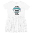 thumbnail image 3 of Inktastic Happy Birthday, Mommy I'm the Best Ever in Blue Girls Toddler Dress, 3 of 5
