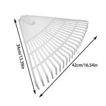 Garden Rake, 21 Tooth Rake, Outdoor Leaf Sweeper for Yard and Lawn Maintenance, Thickened Rubber Handle, Durable Agricultural Sanitation Tool, Lightweight 34x42cm Design