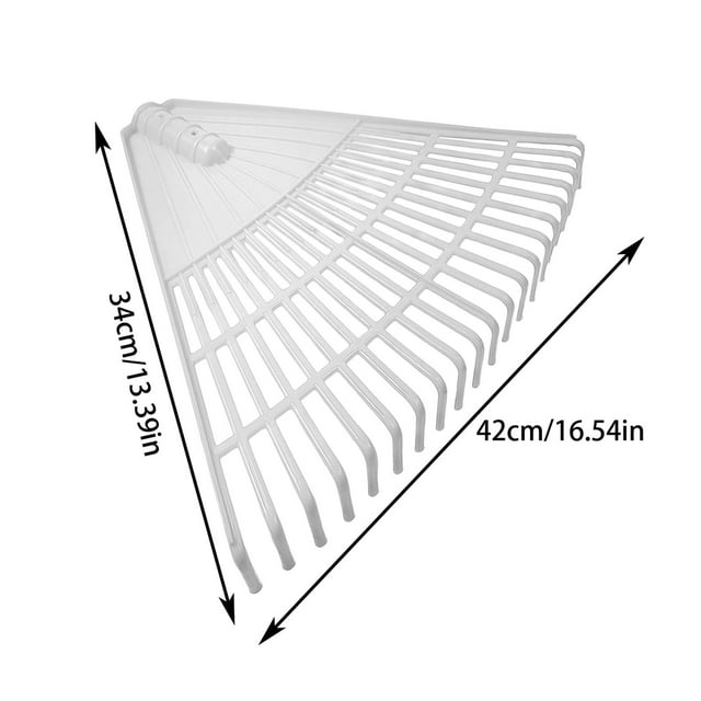 Hyknon Gardening Tools Horticultural Plastic 21 Tooth Rake Thickened And Cooked Rubber Agricultural Sanitation Rake Grass Sweeping And Leaf Falling Outdoor Special for Garden Lawn Women Men