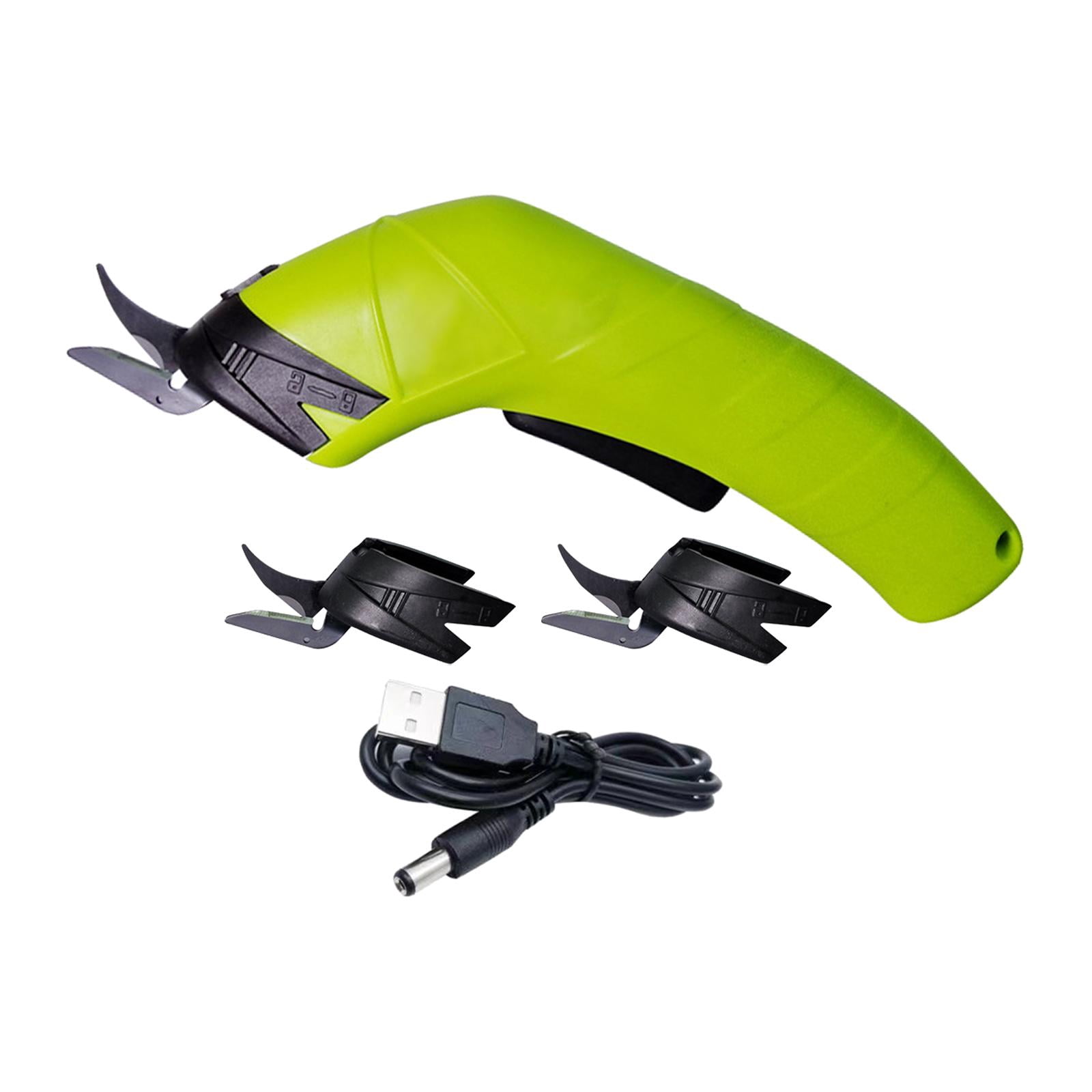 Wxqbjtam Fabric Cutter Cardboard Cutting Fabric Shears Cutting Tool Electric Scissors for Tungsten Steel 3Head