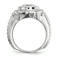thumbnail image 2 of Solid 925 Sterling Silver Men's CZ Cubic Zirconia Anniversary Ring Band Size 12, 2 of 5