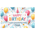 thumbnail image 3 of Colorful Birthday Banner Happy Children Background Decorative Birthday Party for Kids Celebration Event Decoration, 3 of 8