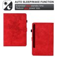 thumbnail image 3 of for Samsung Galaxy Tab S8 2022/Tab S7 2020 11" SM-X700/X706/T870/T875/T878, Premium Luxury PU Leather Cover/Smart Folio with Dual Stand & Auto Sleep/Wake Case Cover with Pen Slot & Card Slots, Red, 3 of 9