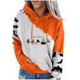 thumbnail image 1 of Blusa de manga larga con estampado de Halloween informal a la moda para mujer, sudaderas con capucha Pompotops  FGAJ17166, 1 of 5