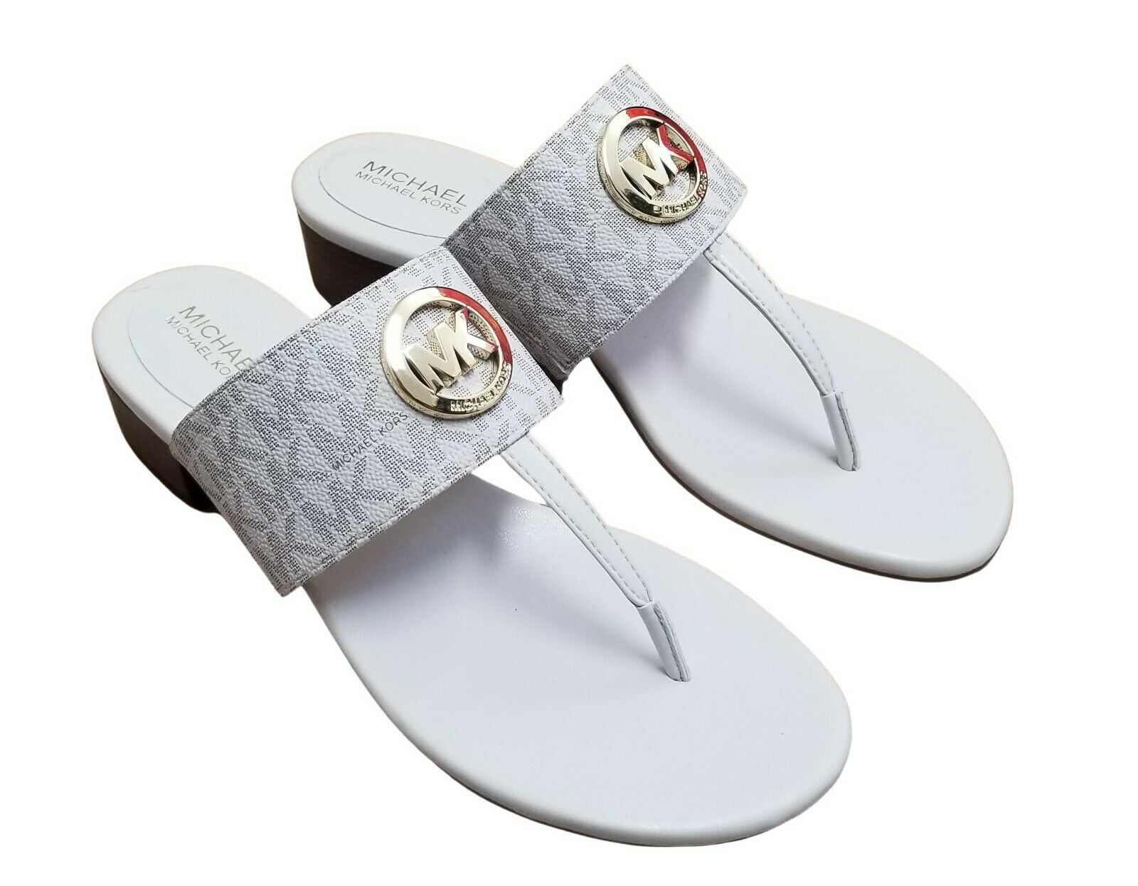 Michael Kors Ireland Thong Vanilla Women's Sandals Size 7.5