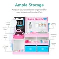 thumbnail image 6 of Best Choice Products Pretend Play Doctor's Office, Wooden Toy Set for Kids w/ Carrying Case, Accessories Included - Pink, 6 of 7