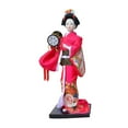 thumbnail image 3 of Figura de muñeca de kimono de Geisha japonesa, figura de regalo, estatua coleccionable, figura de Geisha para dormitorio, estantería, sala de estar y Estilo D, 3 of 8