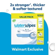 WaterWipes Sensitive Pure & Textured Wipes, 99.9% Water, Unscented & Hypoallergenic, 288 Count + Bonus Pack