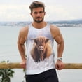 thumbnail image 6 of Salouo Cow for Men's Tank Tops,Sleeveless Muscle Shirts for Men Quick Dry Workout Tank Top Gym Muscle Tee Fitness Bodybuilding Sleeveless T Shirt-4X-Large, 6 of 7