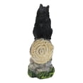 thumbnail image 2 of Forest Teamwork Black Bears And Cub Family Crossing Tree Log Bridge Figurine, 2 of 10