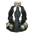 thumbnail image 5 of Gothic Wicca Quoth Trio Ravens Nevermore With Skulls Backflow Incense Burner, 5 of 9