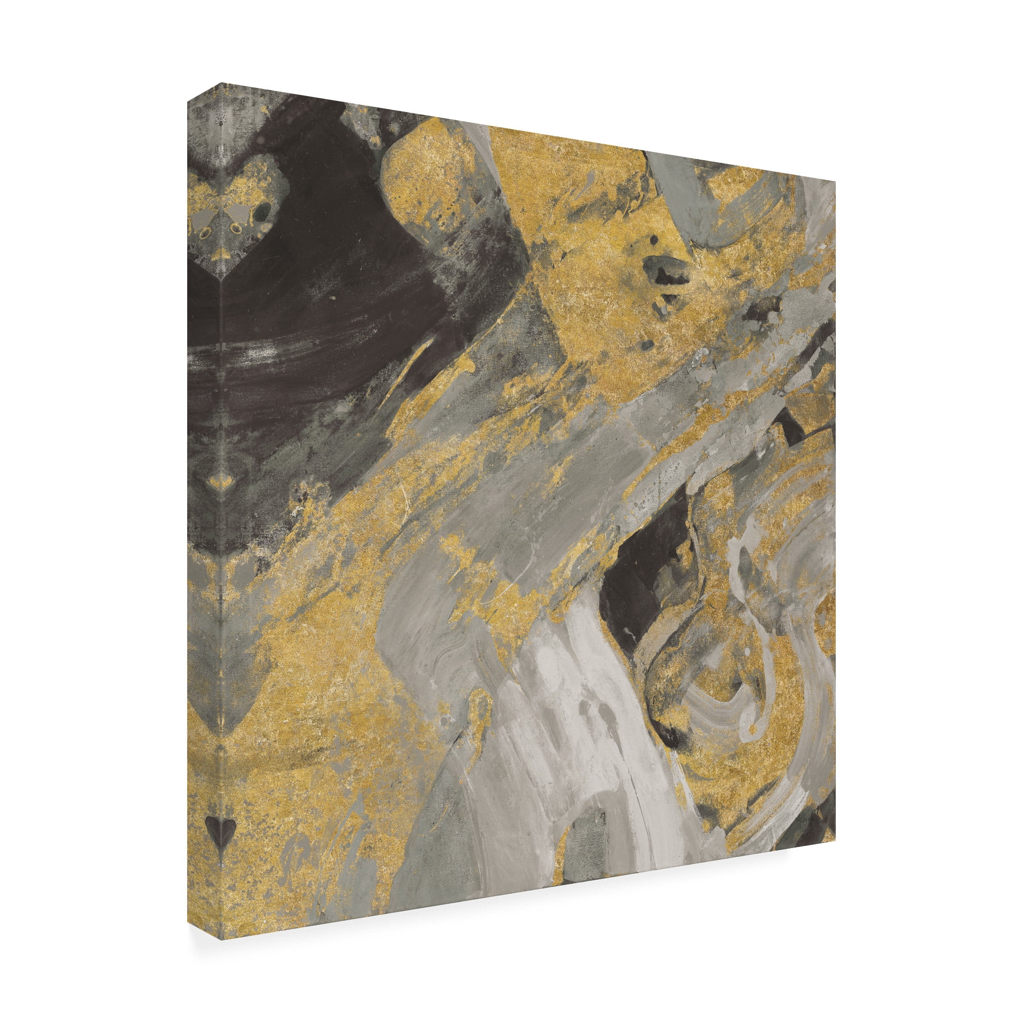 Trademark Fine Art 'Arroyo Gold And Black' Canvas Art by Albena Hristova