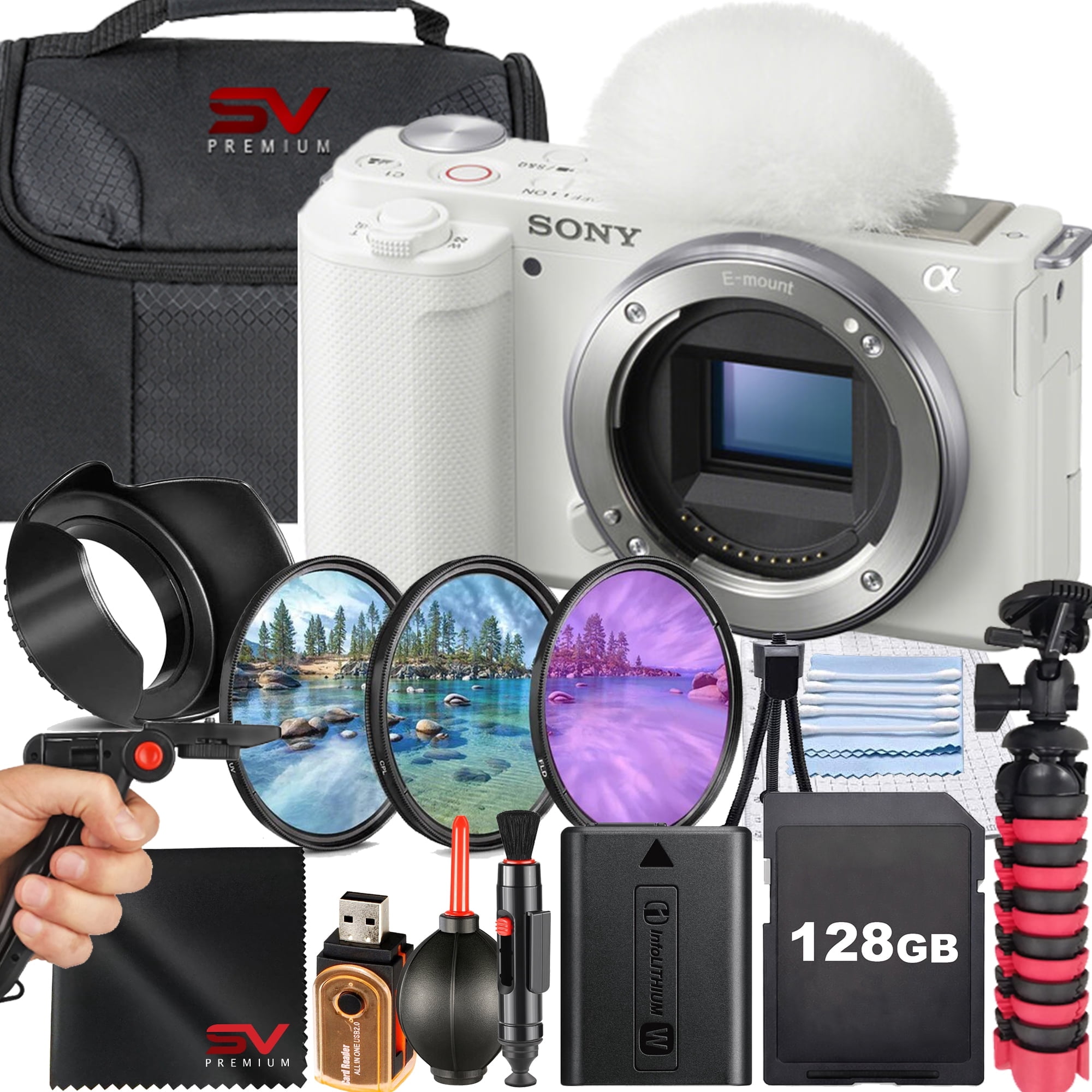 Sony Alpha a6100 Mirrorless Camera, Bundle with 64GB SDXC Memory