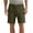 Army Green-02, variant on Mens Cotton Linen Shorts Elastic Waist Drawstring Casual Shorts with Pockets Summer Clothes