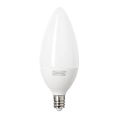 opvolger eerlijk ontgrendelen IKEA Ledare LED bulb E12 400 Lumen Dimmable Warm Dimming Chandelier Opal  303.888.20 - Walmart.com