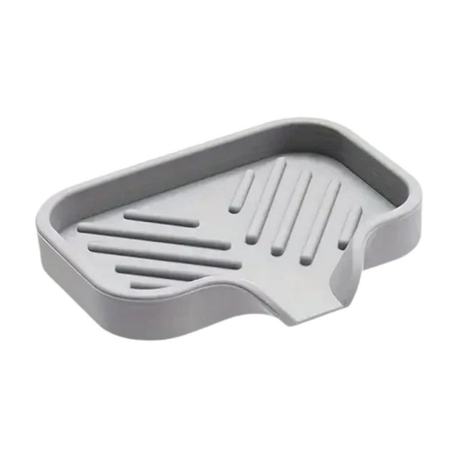Jabonera, bandeja para fregadero de cocina, con drenaje, organizador de encimera, bandeja para esponja y jabón, soporte para esponja de fregadero, Pequeño
