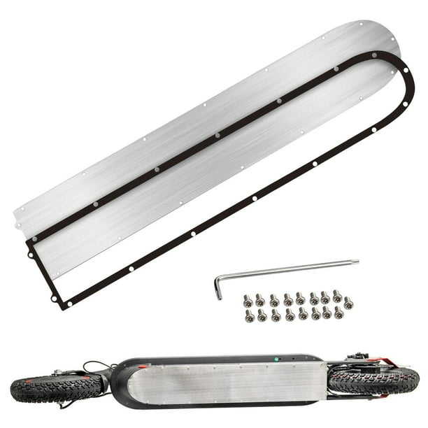 Cubierta de batería inferior para patinete eléctrico, de chasis, colisión inoxidable Para 1S shamjiam Placa inferior para patinete