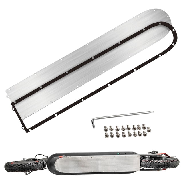 Cubierta de batería inferior para patinete eléctrico, de chasis, colisión inoxidable Para 1S shamjiam Placa inferior para patinete