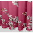 thumbnail image 3 of S4Sassy Pink Blossom & Bulbul Bird Decorative Waterproof Printed Shower Curtain Roller Hooks Drapes-60 x 75 Inch, 3 of 6