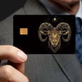 thumbnail image 2 of Aries Zodiac Series Aries Credit Card Skin Stickers,Removable Waterproof PVC Decal Cover Set for Transportation Key Debit Bus ID 4 Pack, 2 of 6