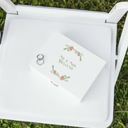 Personalized Floral Wedding Ring Bearer Box