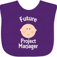 thumbnail image 3 of Inktastic Future Project Manager Occupation Boys or Girls Baby Bib, 3 of 4