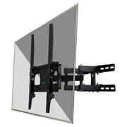 Ollieroo TV Wall Mount Bracket for most 26-55 Inch TV Full Motion Swivel Articulating Dual Arms up to VESA 400x400mm and 99 LBS with Tilting