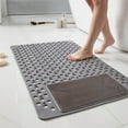 thumbnail image 5 of WNEXOPE Non-Slip Square Bathroom Mat - Waterproof Plastic Shower Floor Carpet for Bathtubs and Bathrooms, Fatigue-Reducing Drainage Design, Ideal for Daily Use, 5 of 6