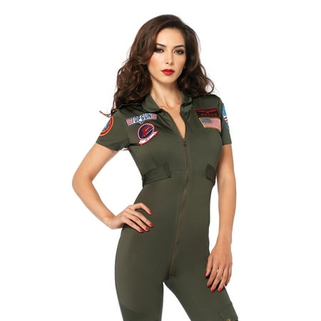 Leg Avenue Women's Sexy Top Gun Flight Catsuit