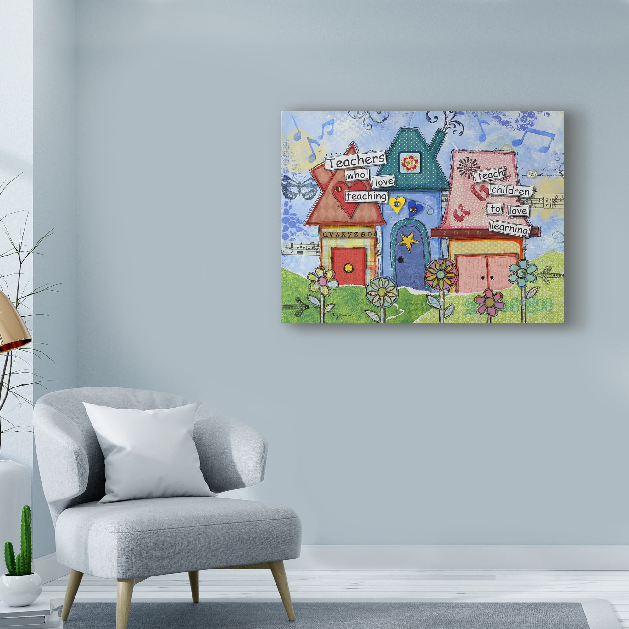 Trademark Fine Art 'School Days' Canvas Art by Let Your Art Soar
