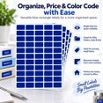 thumbnail image 5 of Royal Green Price Tag Stickers 1 inch x 5/8 inch Rectangular Removable Labels in Blue 25.5mm x 16 mm - 275 Pack, 5 of 6