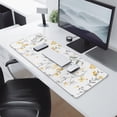 thumbnail image 2 of Long Mouse Pads for Desk,Pioneer Flower Floral Print Pattern Desk Mats on Top Of Desks, Desk Mouse Pad Extra Large with 3mm Non-Slip Base and Stitched Edge for Gaming,Office,Work,Home 31.5"x11.8", 2 of 6