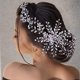 thumbnail image 2 of Zhuge Diadema de boda con diamantes de imitación, tocado de novia, tocados de boda para novia, 2 of 5