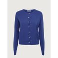 thumbnail image 3 of FOCUSNORM Cardigan Léger Tricoté pour Femmes Couleur Unie Manches Longues Col Rond Fermeture à Boutons, 3 of 5