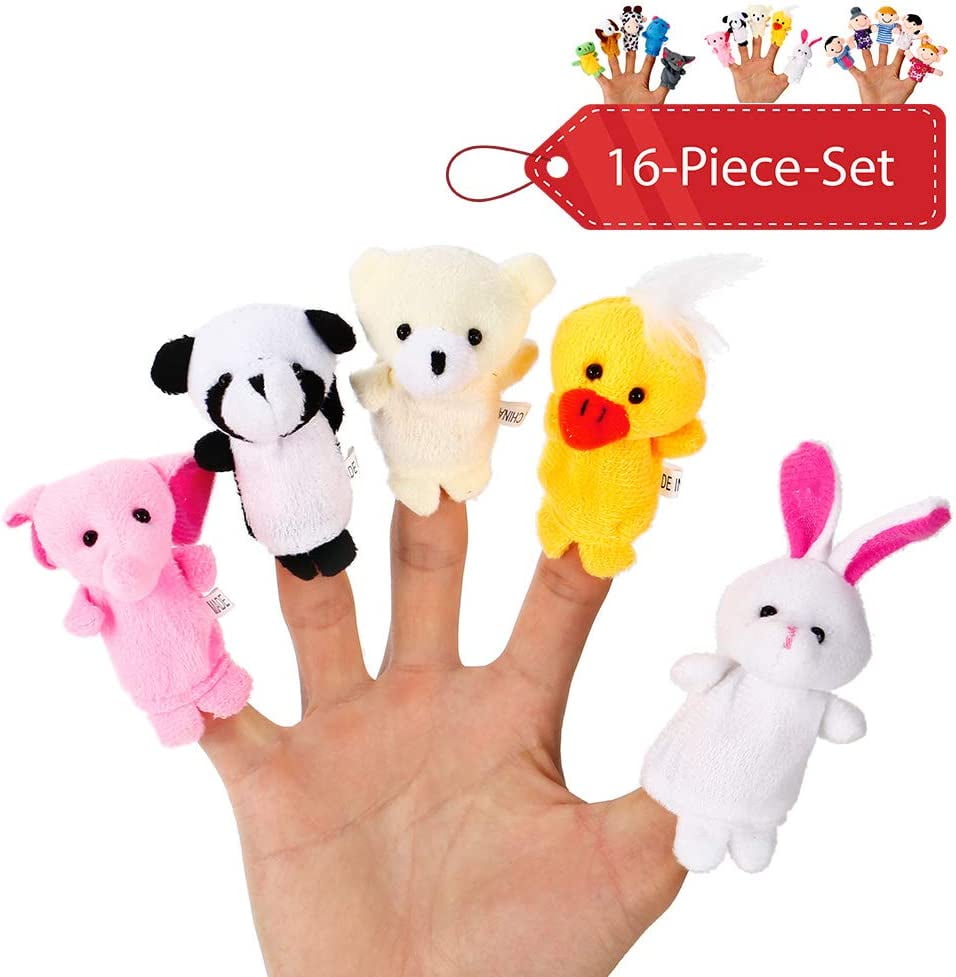 Buy Finger Puppets Set (16pcs) Animal Finger Puppets Family Finger