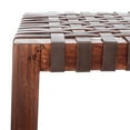 thumbnail image 7 of SAFAVIEH Capri Leather Woven Counter Stool with Footrest, Brown, 7 of 7