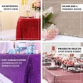 thumbnail image 4 of Efavormart 60x102" Wholesale Rectangle Table Cover Premium Sparkly SEQUIN Tablecloth For Banquet Wedding Party - Iridescent Blue, 4 of 11